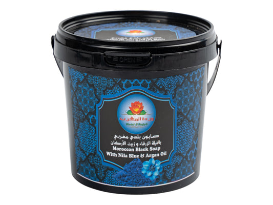 صابون بلدي مغربي بالنيلة الزرقاء وزيت الأركان